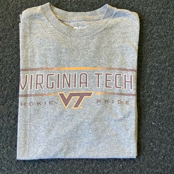 🏈 VIRGINIA TECH HOKIES SIZE MEDIUM GREY TEE SHIRT - Picture 11 of 11